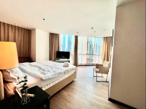 Elegant 2BR Retreat | 10th Floor | Pool & Gym | Prime Sathorn Location